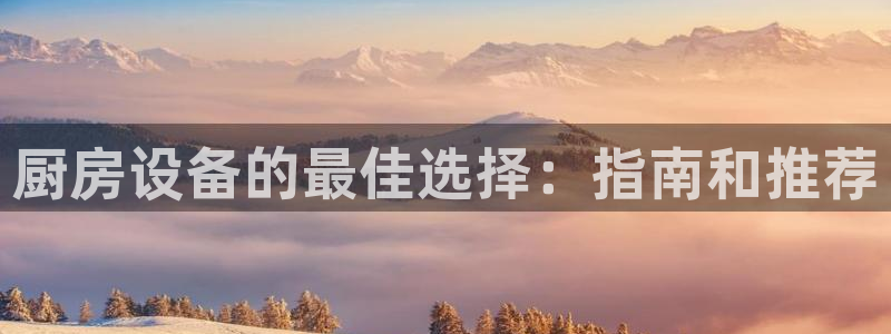 尊龙 10：厨房设备的最佳选择：指南和推荐