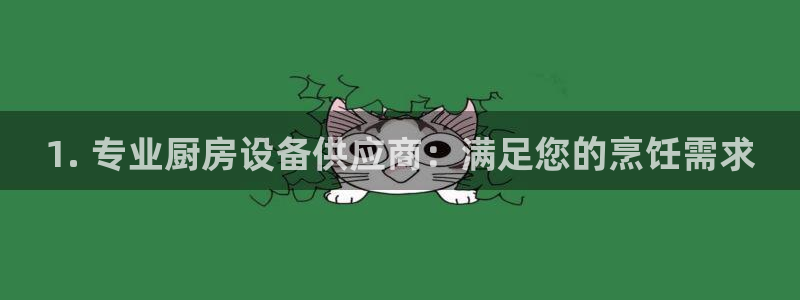 尊龙d88官网登录下载：1. 专业厨房设备供应商：满足您的烹