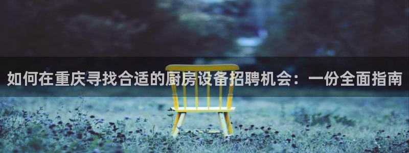 凯时网上官方网站：如何在重庆寻找合适的厨房设备招聘机会：一份