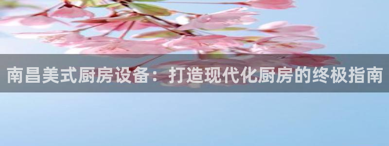 凯时国际app首页登录：南昌美式厨房设备：打造现代化厨房的终