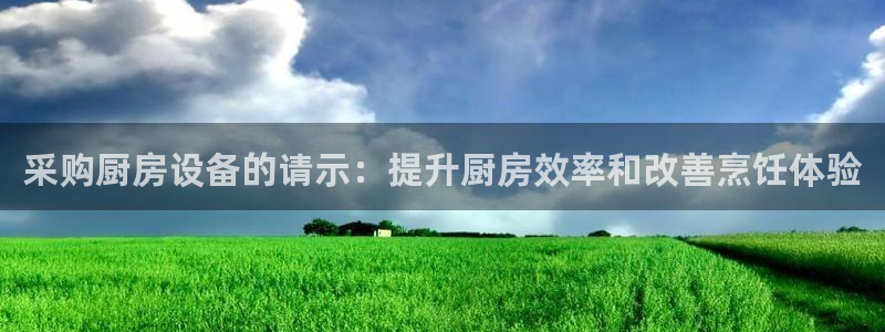 凯时官网下载客户端：采购厨房设备的请示：提升厨房效率和改善烹